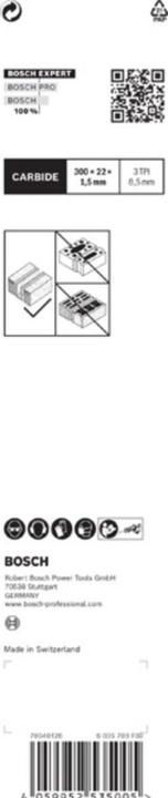 Immagine prodotto Bosch Professional Zubehör Lama per sega alternativa Expert 'Calcestruzzo cellulare' S 1241 HM, 1 pezzo