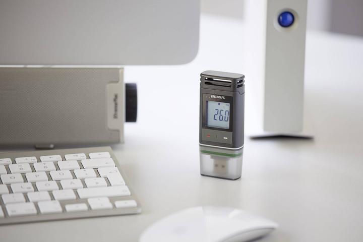 Actual product image Voltcraft DL-220THP DL-220THP Temperatuur datalogger, Vocht datalogger, Luchtdruk datalogger Te meten groothei