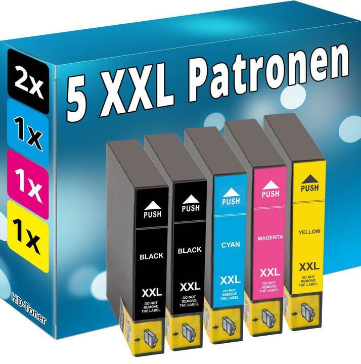 Produktbild Druckfuxx 5 Druckerpatronen für Epson 604 XL Expression XP 2200 XP 3200 XP 4200