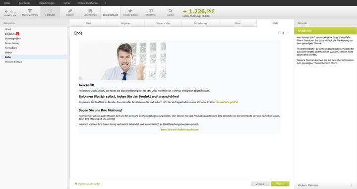 Produktbild Lexware TAXMAN 2023 für Vermieter 1 Benutzer Download Win, Deutsch (06860-2014) 1 license(s) (1 User, 12 Monate)