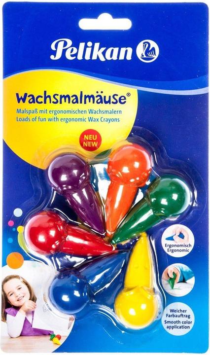 Produktbild Pelikan Wachsmalmäuse (Mehrfarbig, 6 x)