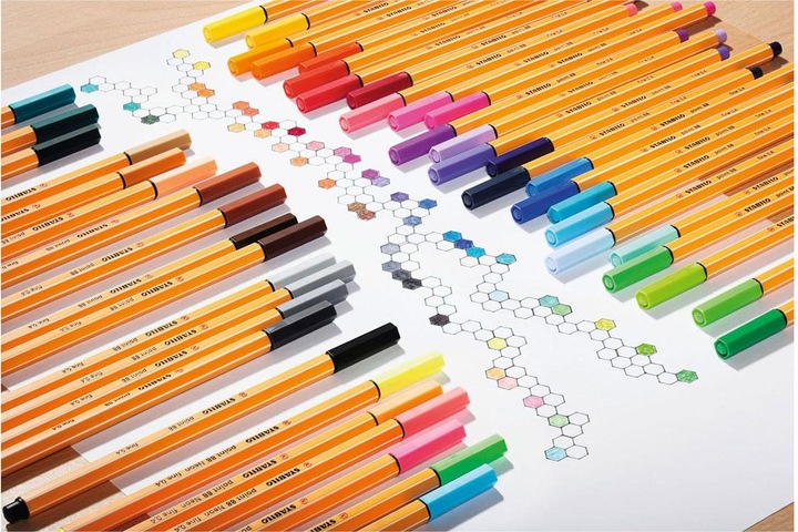 Actual product image STABILO point 88 Fineliner (Multicoloured, 50 x)