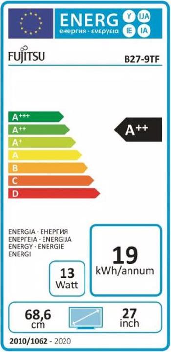 Energie-Label Fujitsu B27-9 TE (1920 x 1080 Pixel, 27")