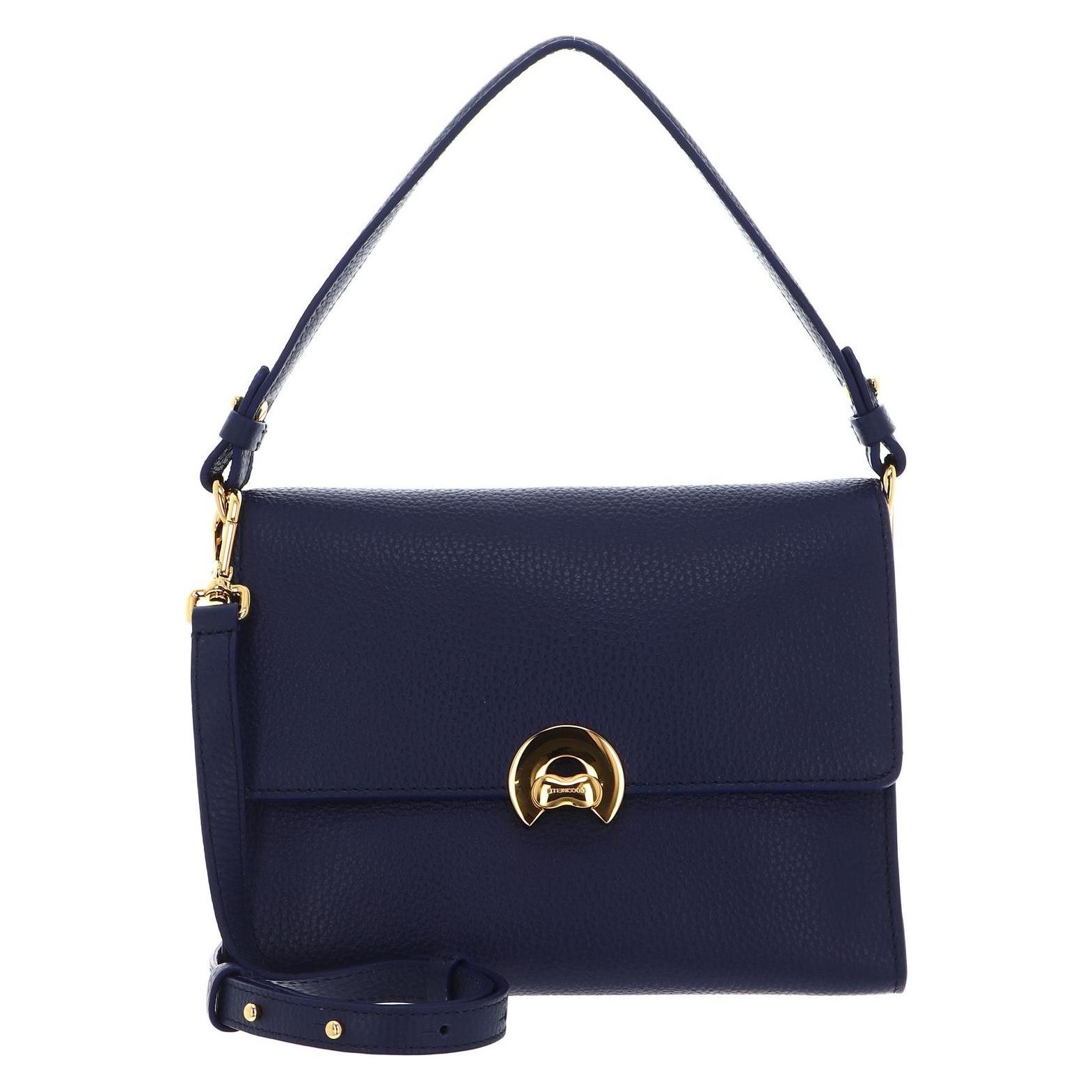 Coccinelle, Damen, Handtasche, Binxie Handbag Grained Leather, Blau
