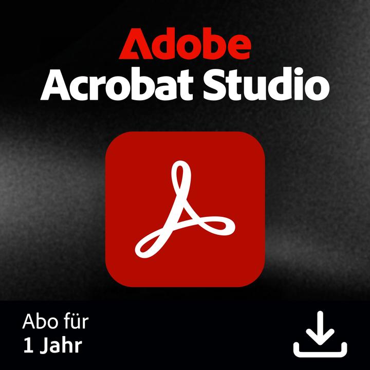 Adobe Acrobat Studio Download Code (1 User, 1 Geräte/User, 12 Monate)