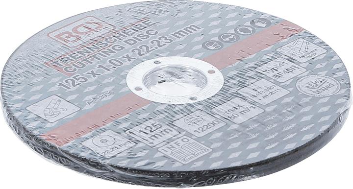 Actual product image BGS Cutting Discs for Stainless Steel Ø 125 x 1.0 x 22.2 mm 5 pcs.