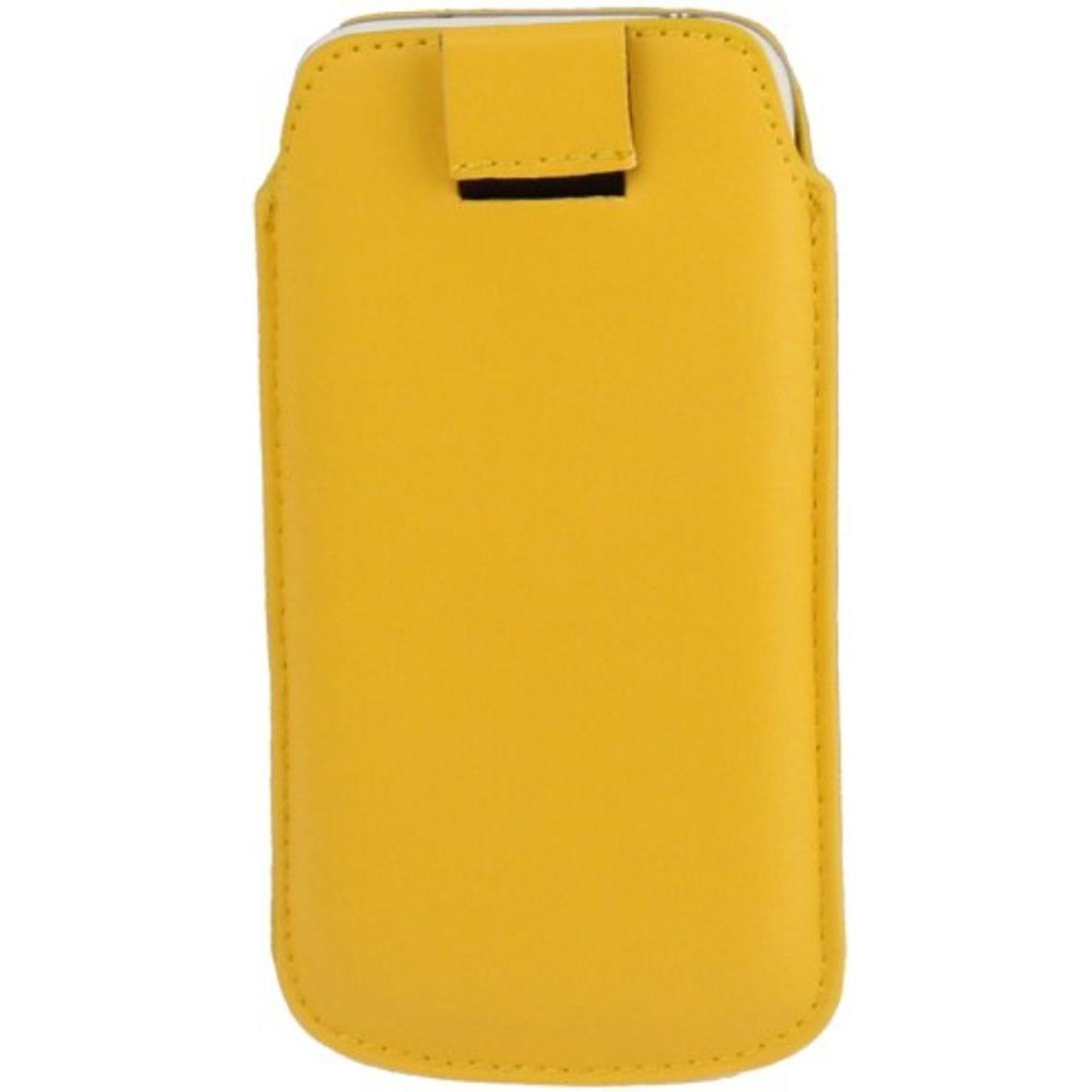 König Design Handyhülle Tasche Slide Hülle Gelb (Apple iPhone 5, Apple iPhone 5c), Smartphone Hülle, Gelb