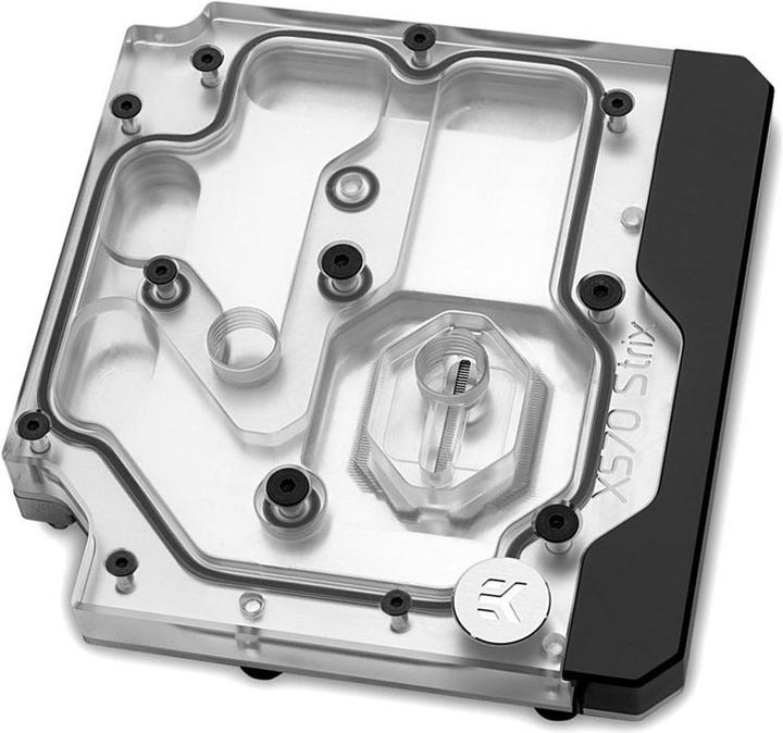 Actual product image EKWB EK-Quantum Momentum ROG Strix X570-E D-RGB Monoblock - Acrylic