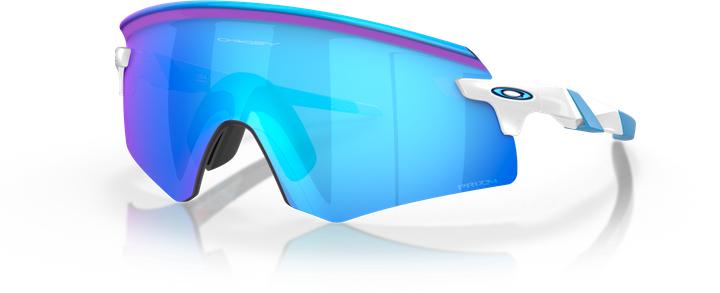 Actual product image Oakley Encoder Polished WhitePRIZM SAPPHIRE (Polished White, Prizm Sapphire)
