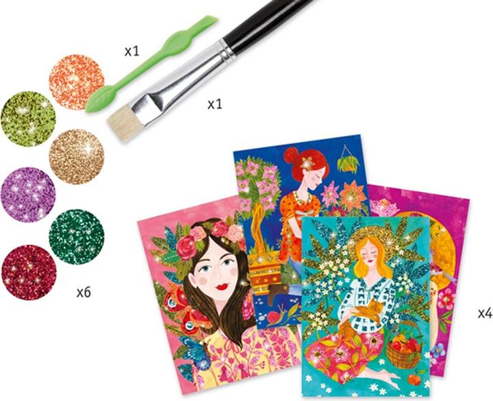 Produktbild Djeco Flitterbilder Blumenduft