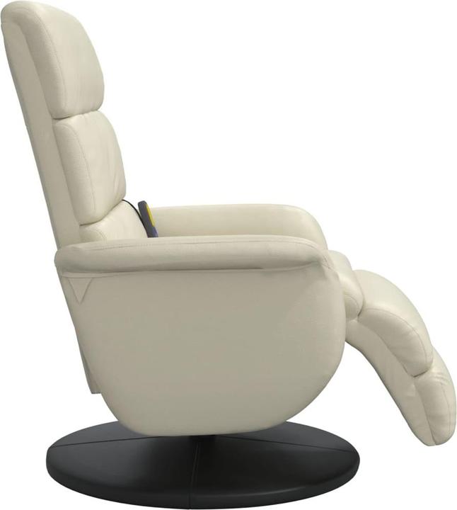 Produktbild vidaXL Massagesessel mit Fussteil Creme Kunstleder,Farbe