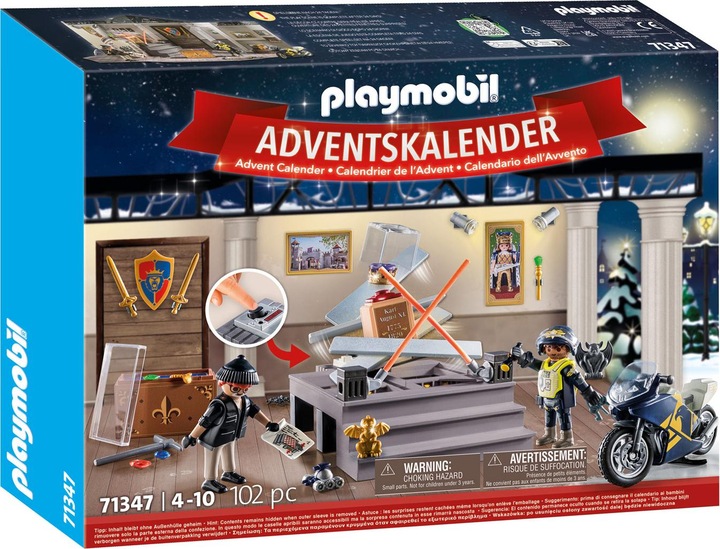 Actual product image Playmobil Advent Calendar Police Museum Theft