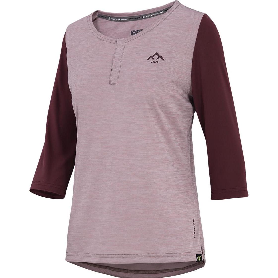 iXS, Damen, Velotrikot, Women"s Carve X 3/4 Henley (34), Rosa, 34