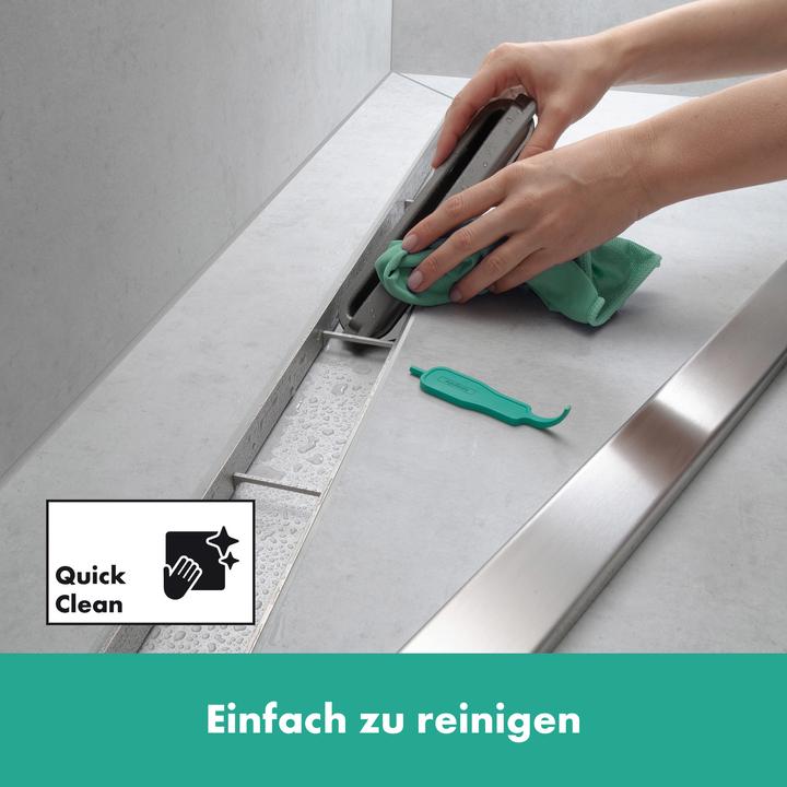 Actual product image hansgrohe HG RainDrain Original prefabricated shower channel set 800mm (800 mm)