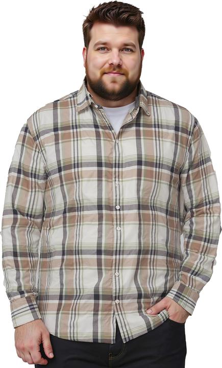 Produktbild Boston Park Leinenmix-Karohemd, Langarm, Kentkragen, Comfort Fit (L)