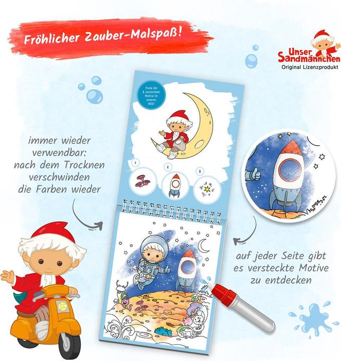 Image du produit Notre petit bonhomme de sable s'amuse à peindre avec un crayon à eau