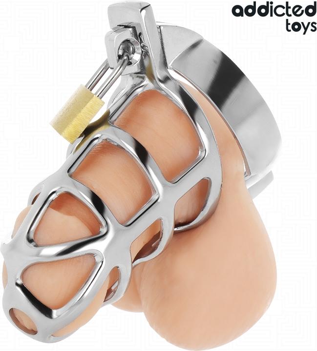 Produktbild Addicted toys Locked - Silbernes Schloss Peniskã„Fig Metall Grã–Sse M