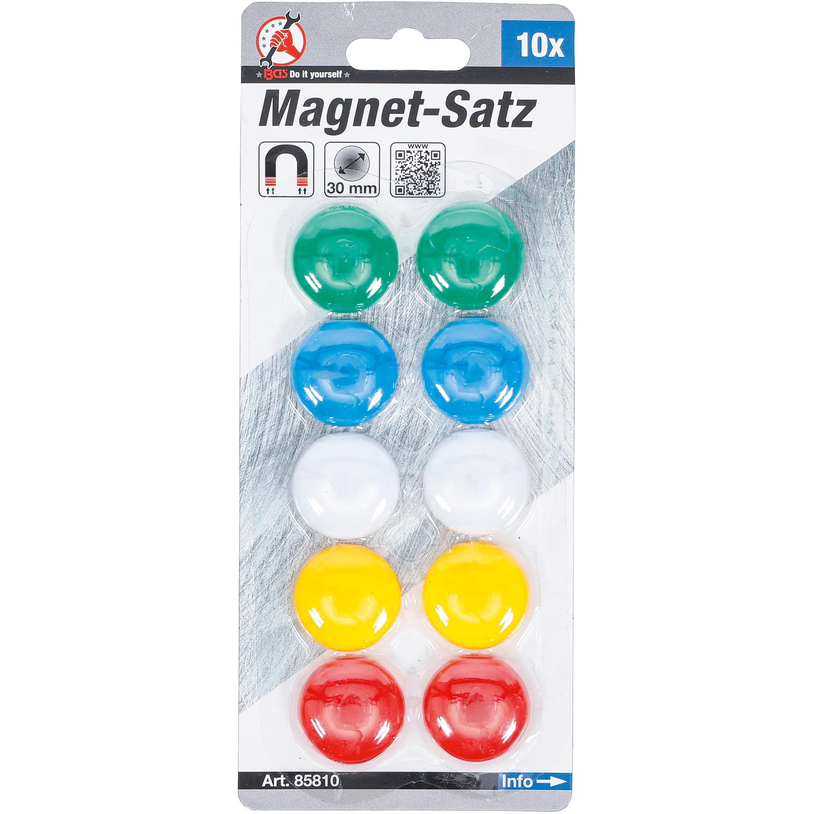 Thumbnail - BGS, Magnet, Magnet-Satz Ø 30 mm 10-tlg. (10 x)