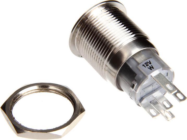 Produktbild DimasTech Vandalismustaster 19mm - Silverline