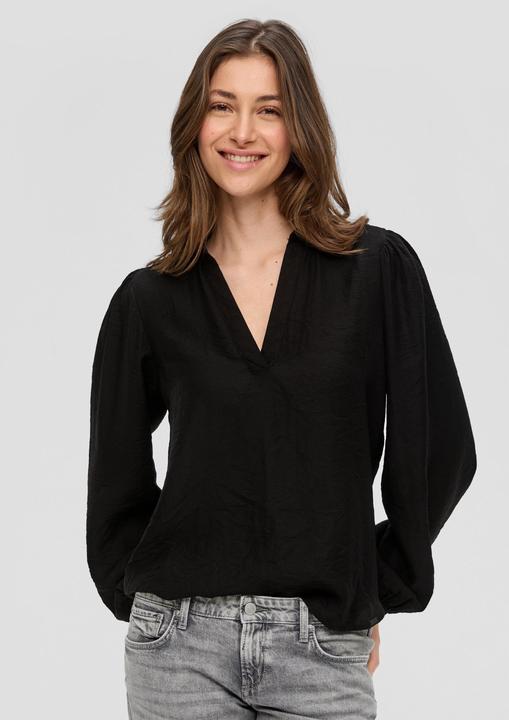 Produktbild s.Oliver Bluse Bluse mit Puffärmel aus Viskosemix (32)