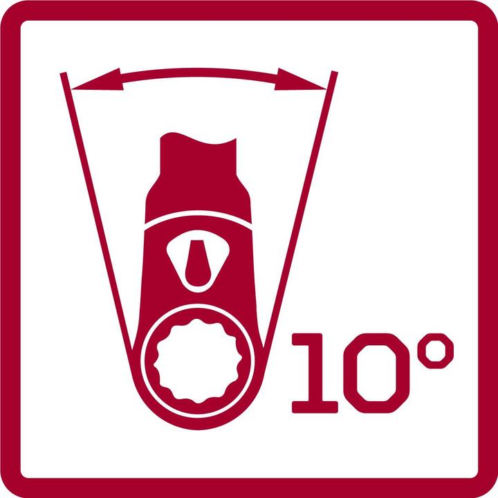 Produktbild Gedore Red red R50050009 2K-Umschaltknarre 3/8 gekröpft 206 mm Rückschwenkwinkel 10° (3/8")