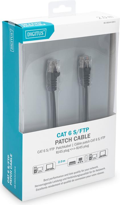 Productafbeelding Digitus CAT 6 S-FTP patchkabel (S/FTP, CAT6, 2 m)