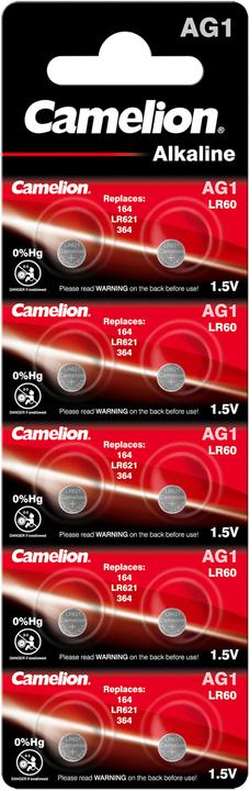 Produktbild Camelion AG1-BP10 - Einwegbatterie - SR60 - Alkali - 1,5 V - 10 Stück(e) - 9 mAh (10 Stk., SR60, 14 mAh)