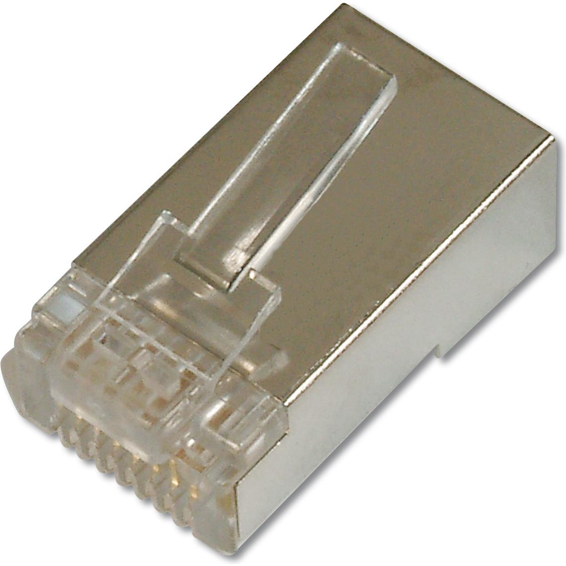 Digitus CAT 6 Modularstecker für Rundkabel (Netzwerkkabel Stecker), Netzwerk Zubehör