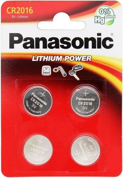 Actual product image Panasonic Lithium Power CR2016 (4 pcs., CR2016, 165 mAh)