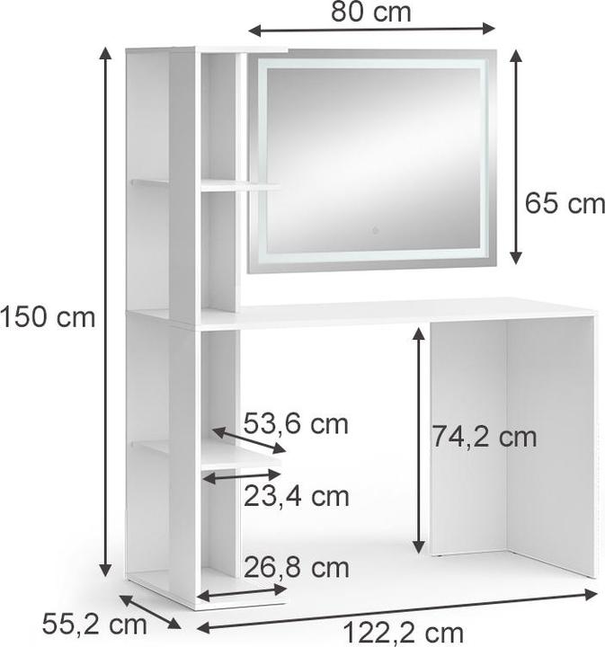 Image du produit Vicco Tower (122.20 x 55.20 x 75.80 cm)