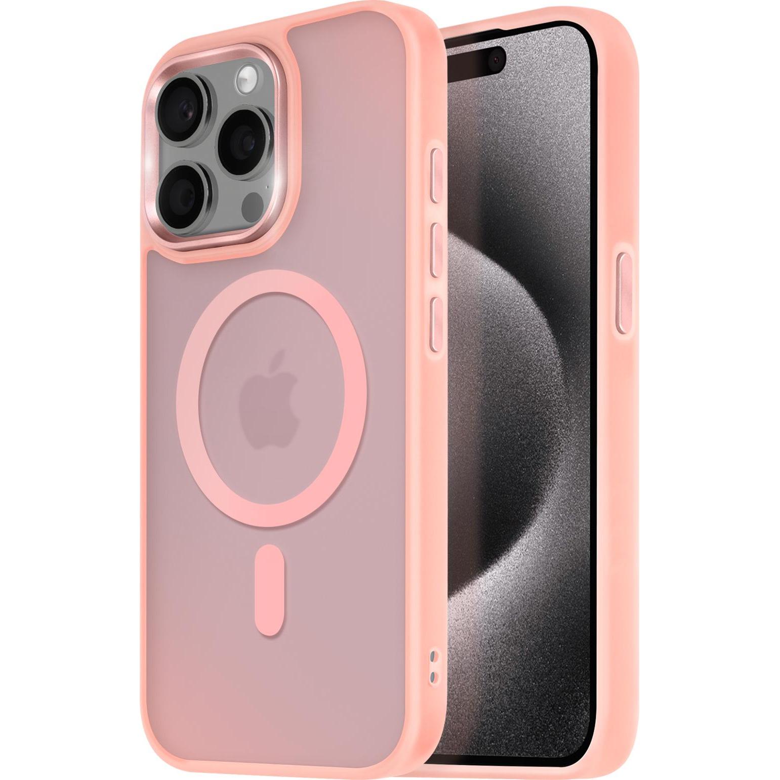 Avizar Frost Color Case (Apple iPhone 15 Pro Max), Smartphone Hülle, Rosa