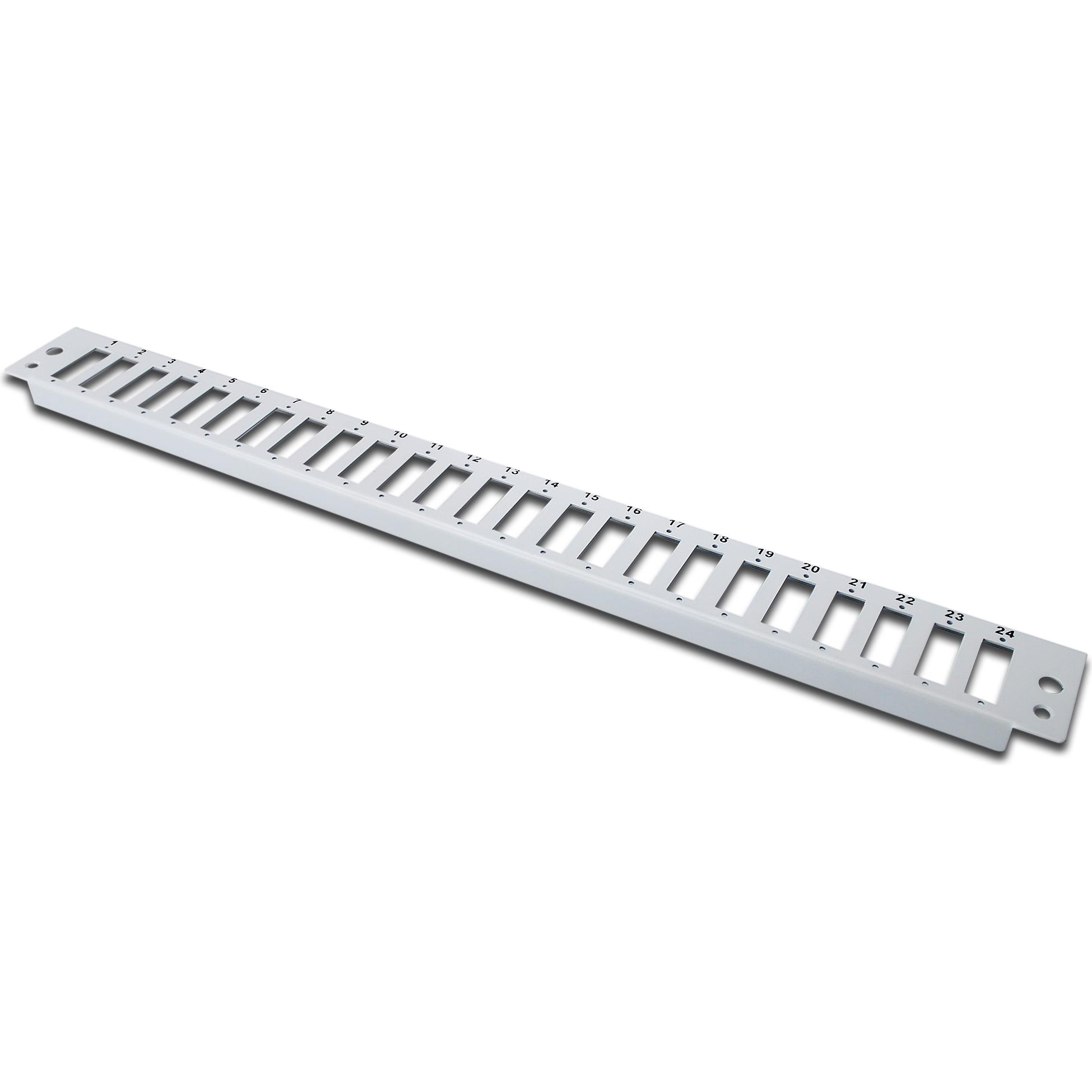 Digitus 24x SC Duplex Frontblende für Glasfaser Spleissbox, 1HE, Server Zubehör, Grau