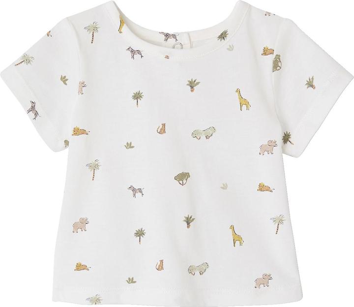 Actual product image Vertbaudet Baby-Set: Bedrucktes T-Shirt & gestreifte Shorts