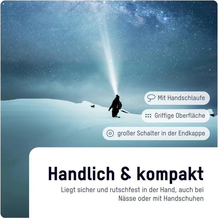 Immagine prodotto Ansmann LED Taschenlampe Adventure TA1800RF (16.40 cm, 1800 lm)