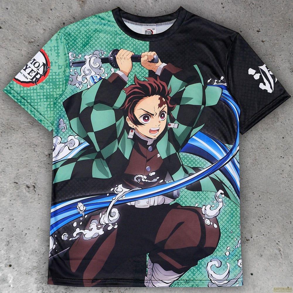 POPbuddies, Shirt, Demon Slayer: Kimetsu no Yaiba T-Shirt Tanjiro Kamado Grösse XL, (XL)