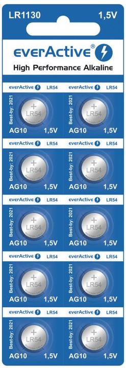 Actual product image Everactive LR1130 (LR54) (10 pcs., AG10, 65 mAh)