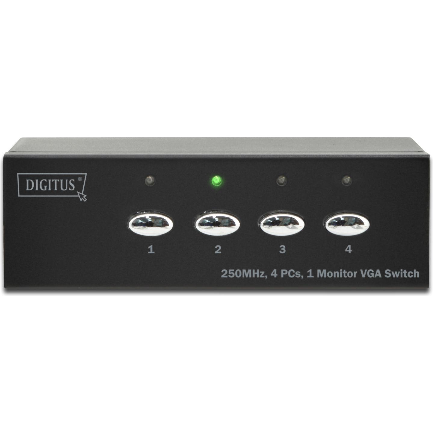 Thumbnail - Digitus VGA Switch 4 PCs, 1 Monitor, Switch Box