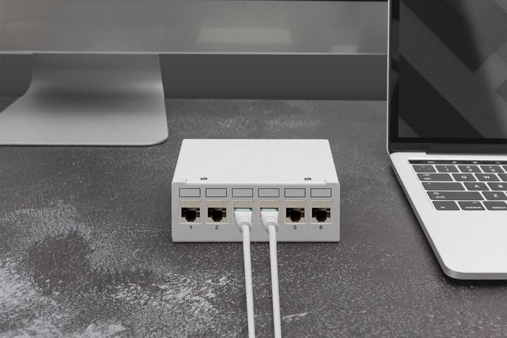 Produktbild Digitus Desktop Modular Patch Panel, geschirmt, 6-Port