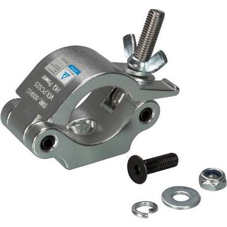 HQ Power ROBUSTE SCHELLE - 500kg, Mikrofonständer, Silber
