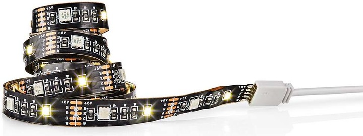 Actual product image Nedis SmartLife LED Strip | Bluetooth | RGB / Warm White | SMD | 2.00 m | IP20 | 2700 K | 380 lm | (Multicoloured, 200 cm, Indoor)