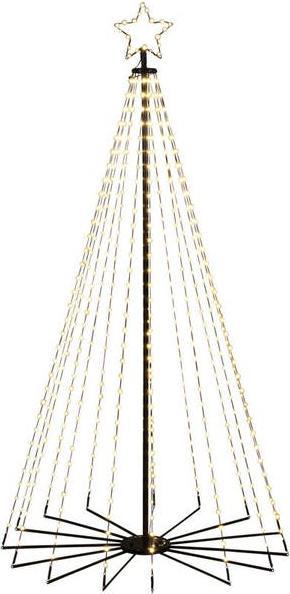 Produktbild Konstsmide Gnosjö LED Lichtbaum mit Stern 180cm 4794-800 6W 8/16h Timer 515 amberfarbene Dioden