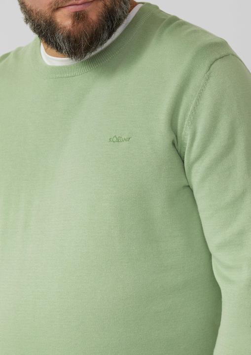 Produktbild s.Oliver Strickpullover mit Logo-Stickerei (XXL)