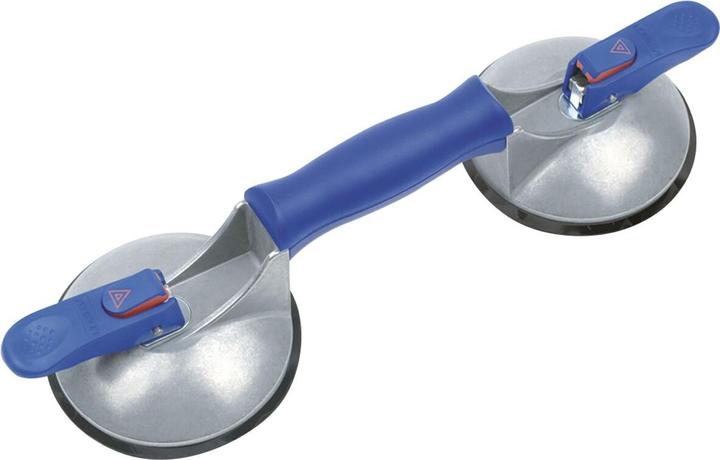 Produktbild Bohle Saugheber VERIBOR® BLUE LINE, 2-Kopf-Alukörper, TF 60 kg, Scheiben-Ø 120 mm (60 kg)
