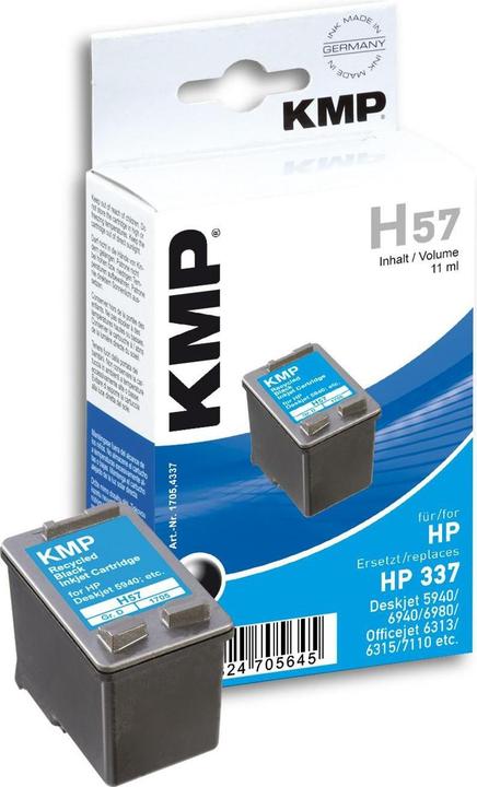 Produktbild KMP H57 Tintenpatrone kompatibel mit HP C 9364 EE (BK)
