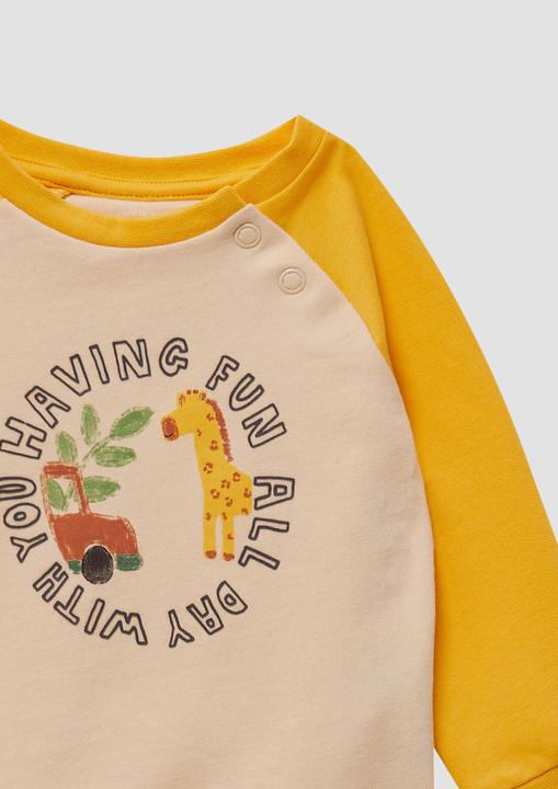 Produktbild S.Oliver Sweatshirt Leichtes Sweatshirt aus Baumwollstretch mit Print-Details (80)