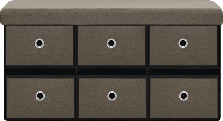 Actual product image vidaXL Bench with storage space (76 cm)