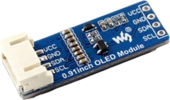 Immagine prodotto WaveShare Display OLED bianco 128x32 0,91" I2C con PH2.0