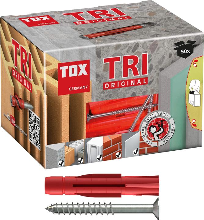 Actual product image Tox All-purpose dowel Tri 6x36 mm, incl. screw 50 pieces (50 pcs.)