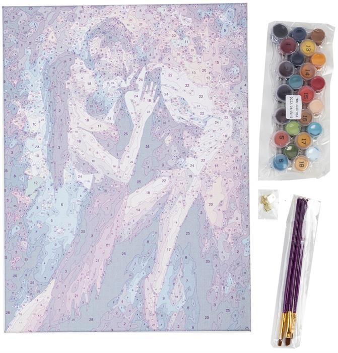 Actual product image Craft Buddy Paint by Numbers "Kiss in Melody" 30 x 40 cm
