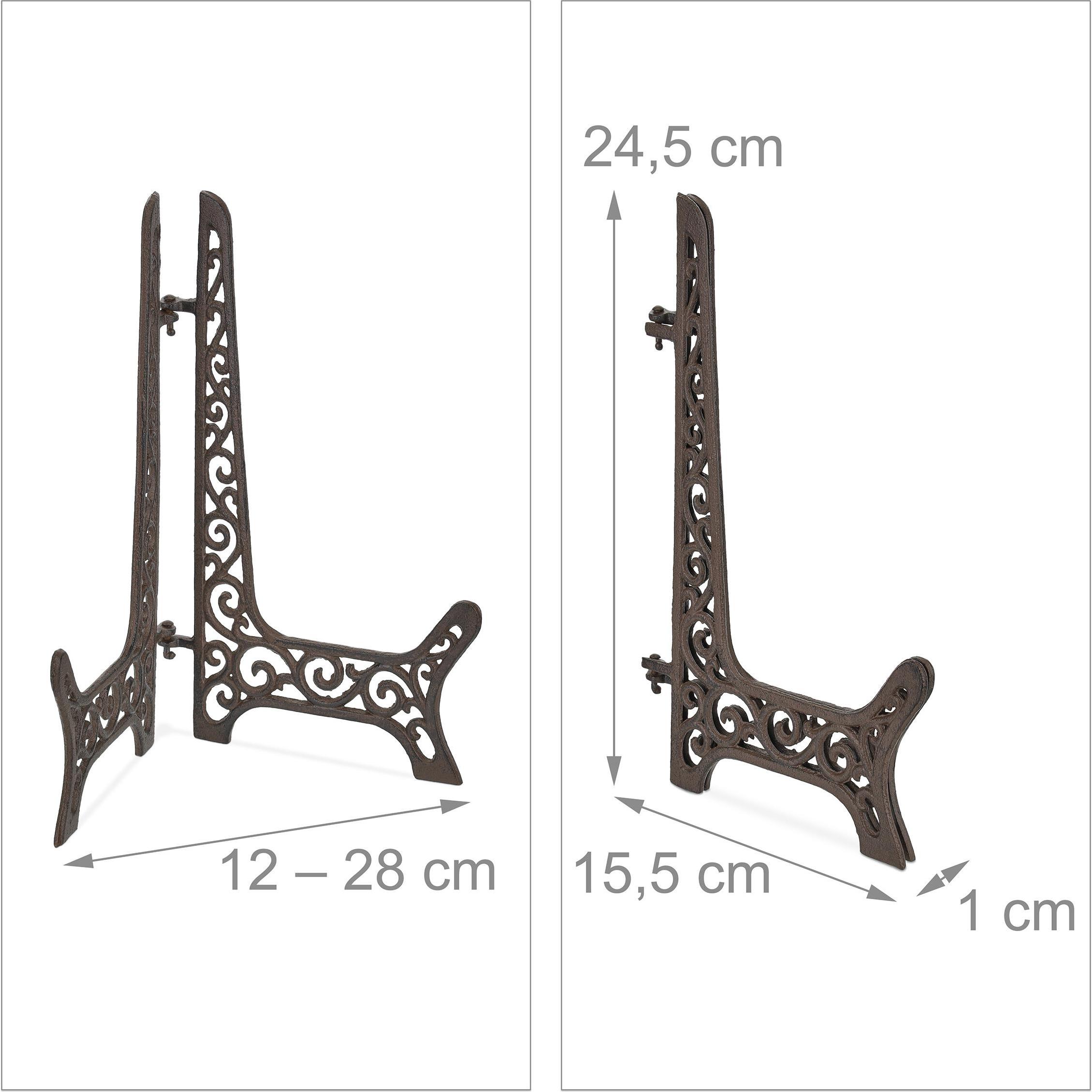 Thumbnail - Relaxdays Tellerständer, Küchen Organizer, Braun